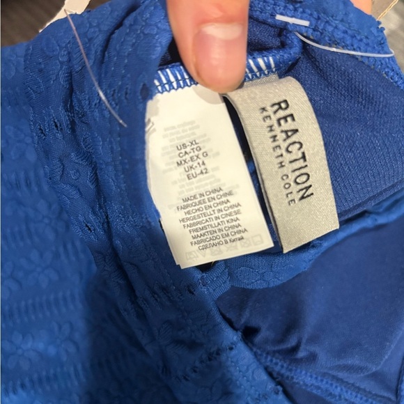 Blue Women’s Swim Tank Top - Picture 9 of 13